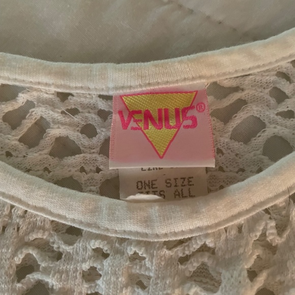 White mesh beach coverup - Picture 3 of 3